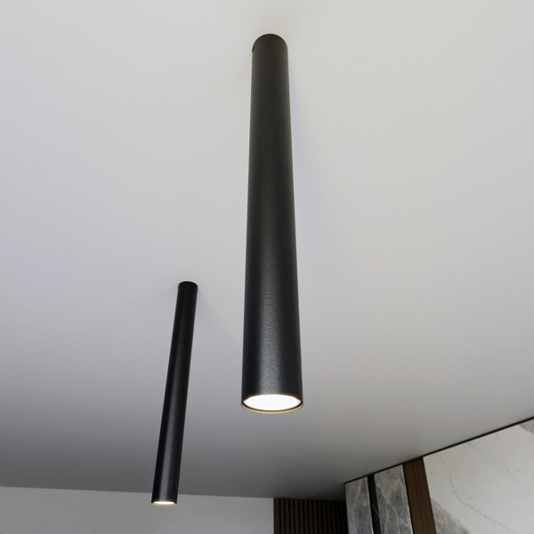 Lampa sufitowa TECNO 1XL BLACK oprawa oświetleniowa
