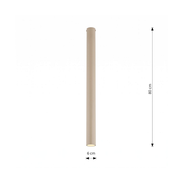 Lampa sufitowa TECNO 1XXL MOKKA - Emibig
