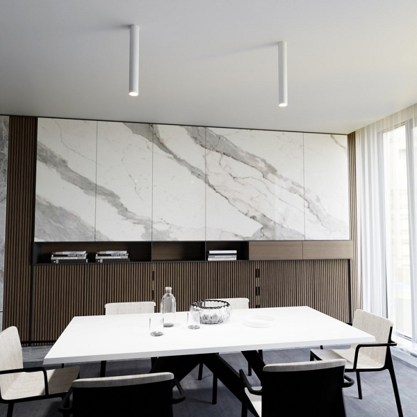 Lampa sufitowa TECNO 1L WHITE oprawa oświetleniowa