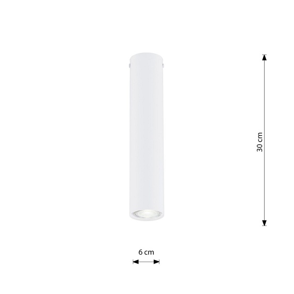 Lampa sufitowa TECNO 1M WHITE oprawa oświetleniowa