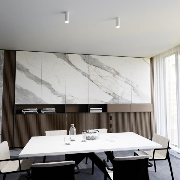 Lampa sufitowa TECNO 1S WHITE oprawa oświetleniowa