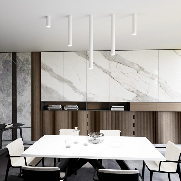 Lampa sufitowa TECNO 1XXL WHITE oprawa oświetleniowa