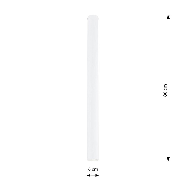 Lampa sufitowa TECNO 1XXL WHITE oprawa oświetleniowa