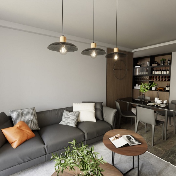 Lampa wisząca KOBE 3 BLACK