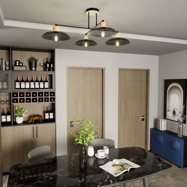 Lampa sufitowa KOBE 4 BLACK