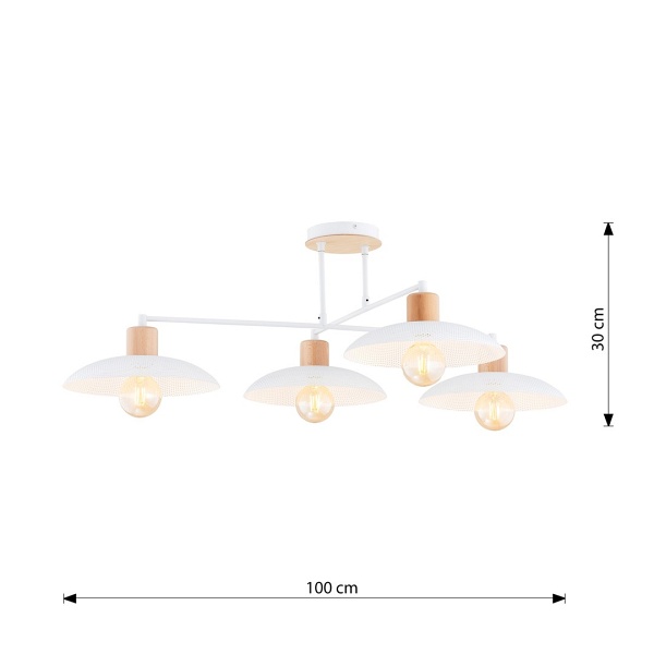 Lampa sufitowa KOBE 4 WHITE