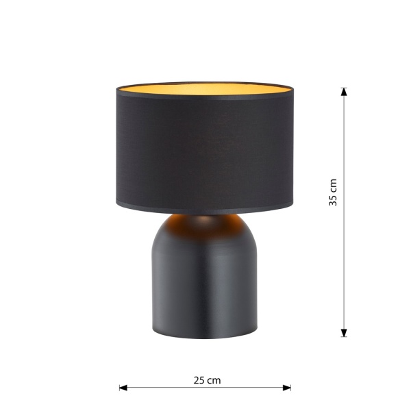 Lampa ASPEN LN1 BLACK/GOLD