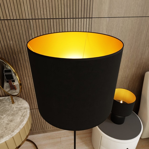 Lampa podłogowa ASPEN LP1 BLACK/GOLD