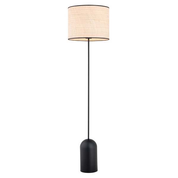 Lampa podłogowa ASPEN LP1 BLACK/RATTAN