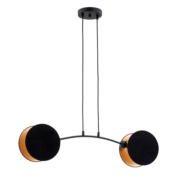 Lampa wisząca MOTIF 2 BLACK/GOLD - Emibig
