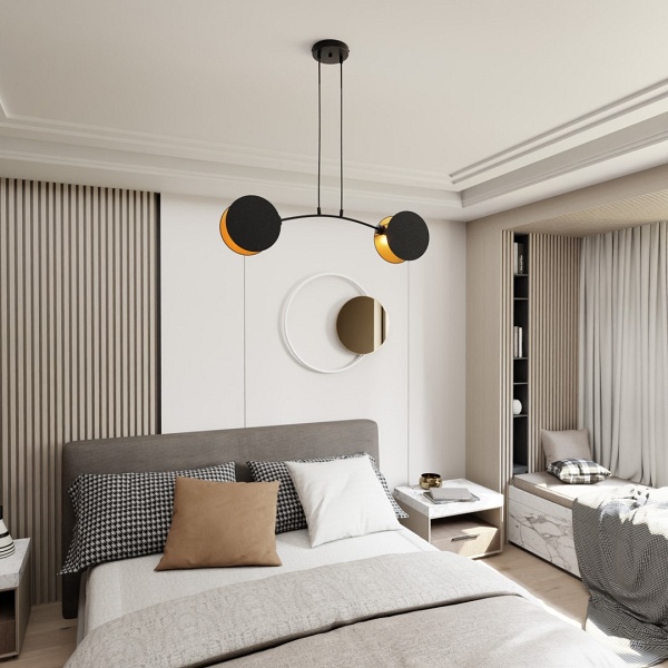 Lampa wisząca MOTIF 2 BLACK/GOLD