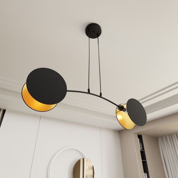 Lampa wisząca MOTIF 2 BLACK/GOLD