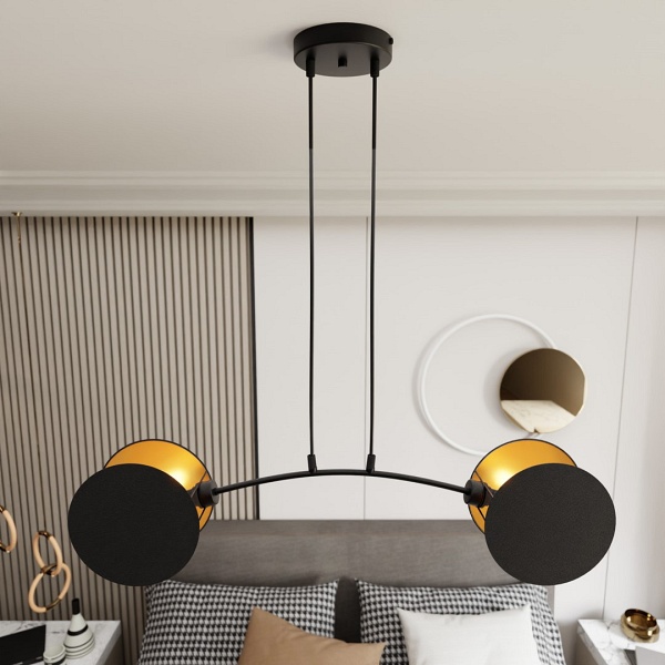 Lampa wisząca MOTIF 2 BLACK/GOLD