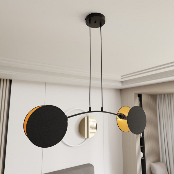 Lampa wisząca MOTIF 2 BLACK/GOLD