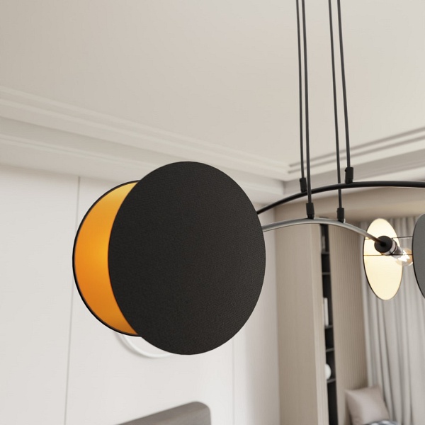Lampa wisząca MOTIF 4 BLACK/GOLD