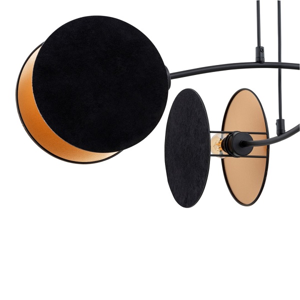 Lampa wisząca MOTIF 4 BLACK/GOLD
