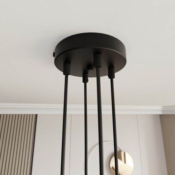 Lampa wisząca MOTIF 4 BLACK/GOLD