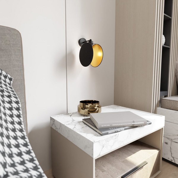 Kinkiet MOTIF K1 BLACK/GOLD