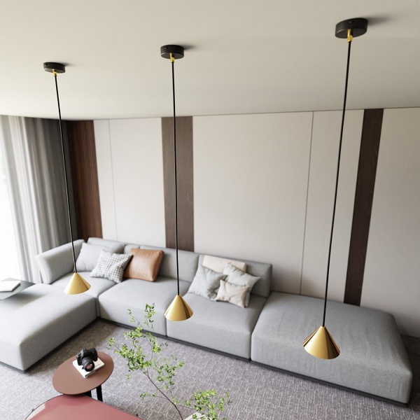 Lampa wisząca ELIT 1 BL GOLD