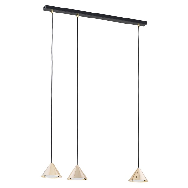 Lampa wisząca ELIT 3 BL GOLD - Emibig