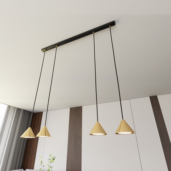 Lampa wisząca ELIT 4 BL GOLD
