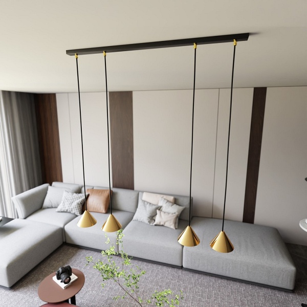 Lampa wisząca ELIT 4 BL GOLD