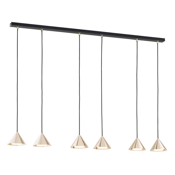 Lampa wisząca ELIT 6 BL GOLD
