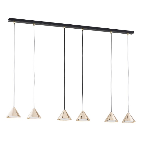 Lampa wisząca ELIT 6 BL GOLD - Emibig