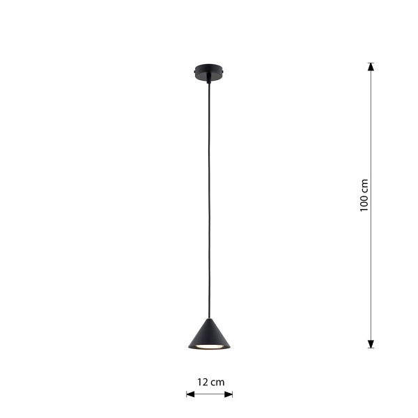 Lampa wisząca ELIT 1 BLACK