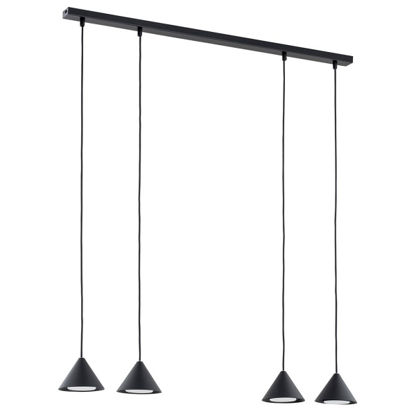 Lampa wisząca ELIT 4 BLACK - Emibig