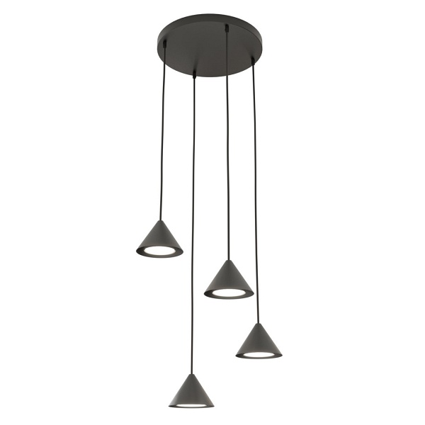 Lampa wisząca ELIT 4 PREMIUM BLACK