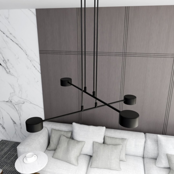 Lampa wisząca MODUS 4 BLACK