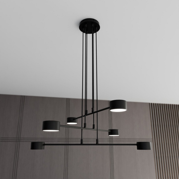 Lampa wisząca MODUS 6 BLACK