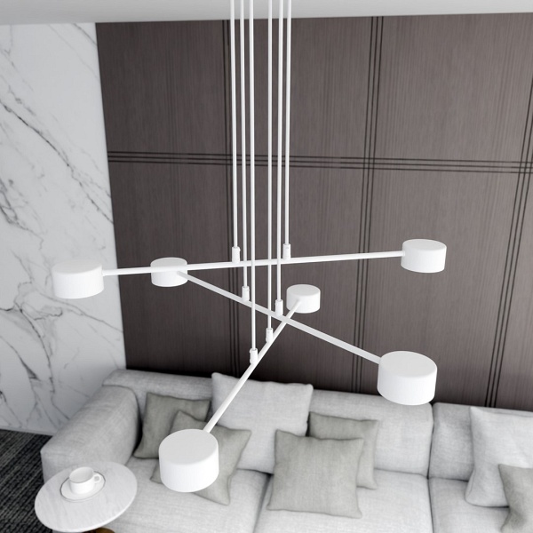 Lampa wisząca MODUS 6 WHITE