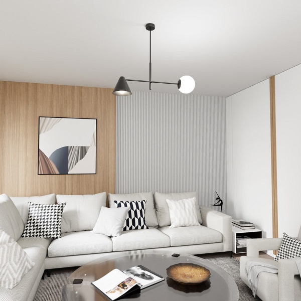 Lampa sufitowa HERMES 2 BLACK - Emibig