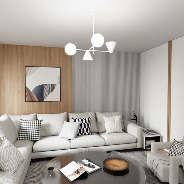 Lampa sufitowa HERMES 4 WHITE - Emibig