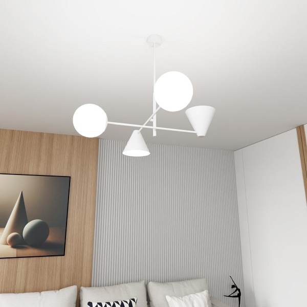 Lampa sufitowa HERMES 4 WHITE