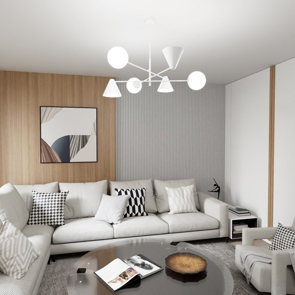 Lampa sufitowa HERMES 6 WHITE - Emibig