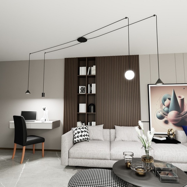 Lampa wisząca FUJI 4 BLACK