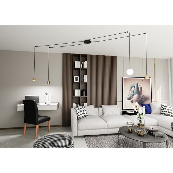 Lampa wisząca FUJI 4 GOLD - Emibig
