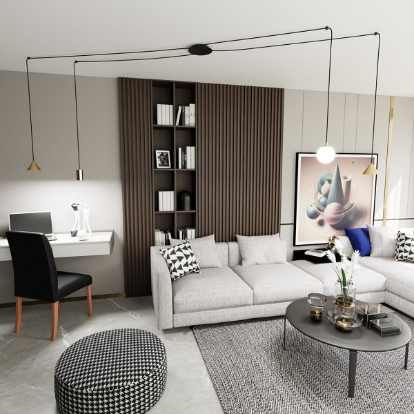 Lampa wisząca FUJI 4 GOLD