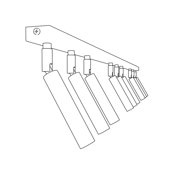 Lampa sufitowa IVI 9 BLACK