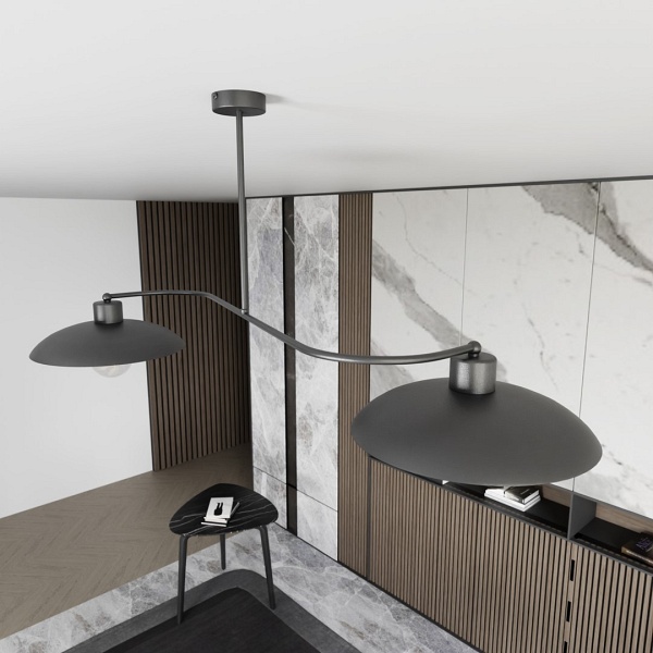 Lampa sufitowa FOSTER 2 BLACK