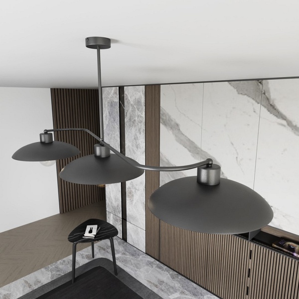 Lampa sufitowa FOSTER 3 BLACK