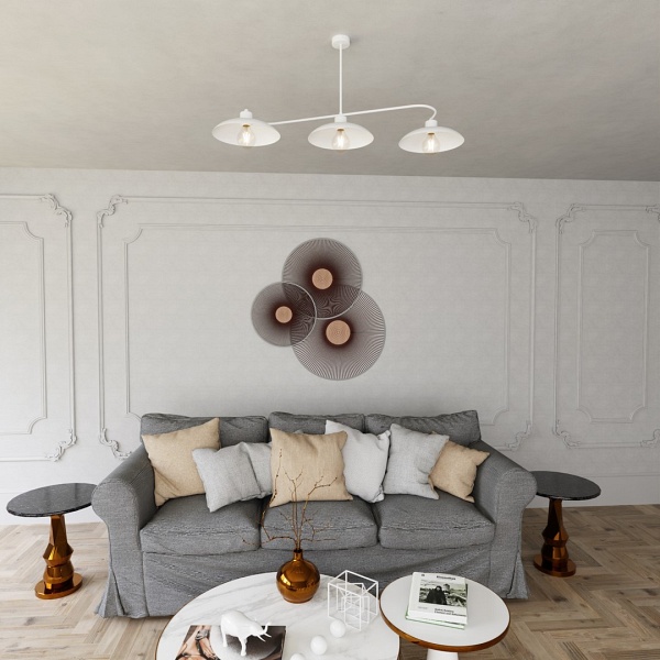 Lampa sufitowa FOSTER 3 WHITE - Emibig