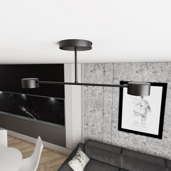 Lampa sufitowa HALO 2 BLACK - Emibig
