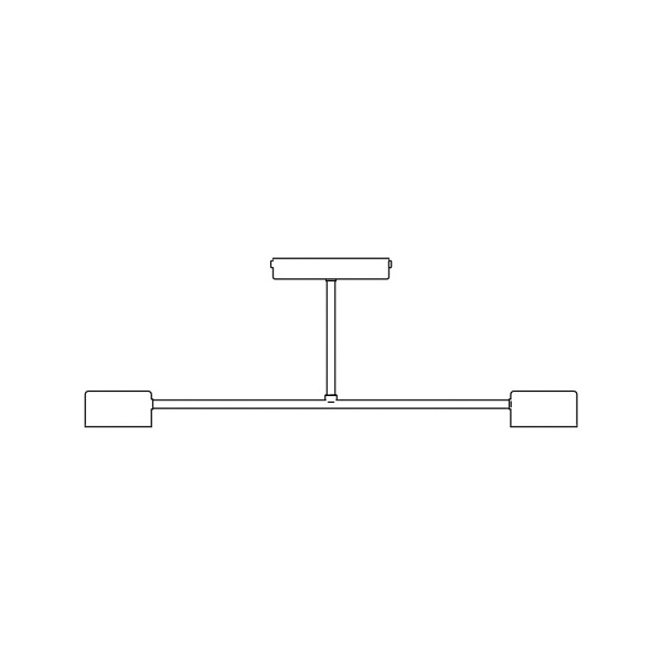 Lampa sufitowa HALO 2 BLACK