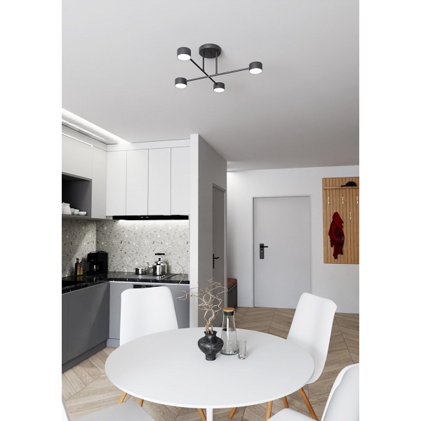 Lampa sufitowa HALO 4 BLACK