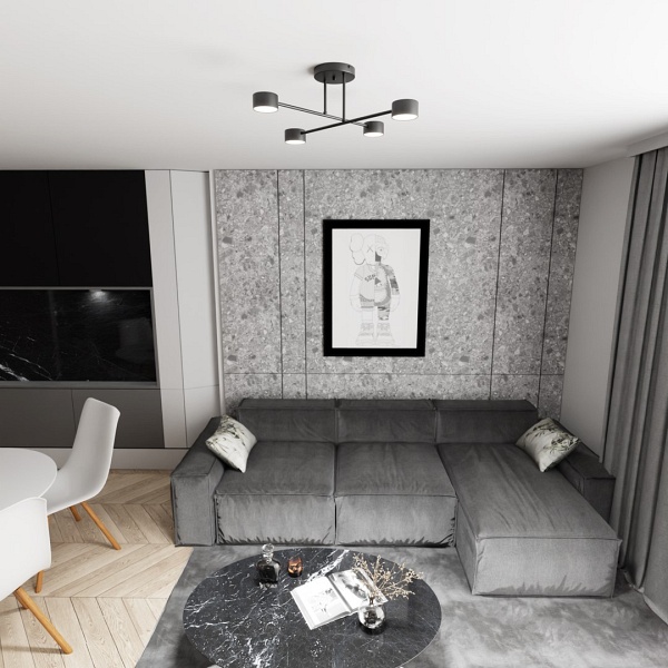 Lampa sufitowa HALO 4 BLACK