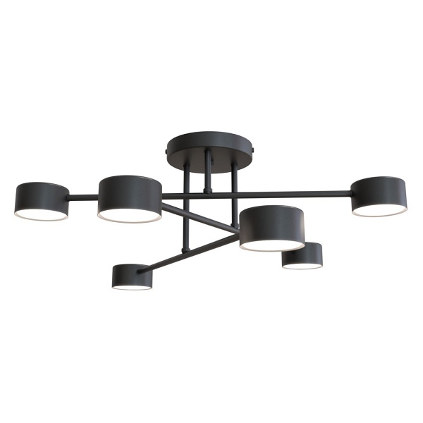 Lampa sufitowa HALO 6 BLACK